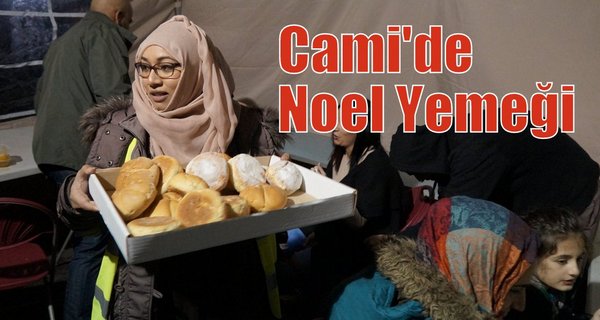 Evsizlere camide Noel yemeği