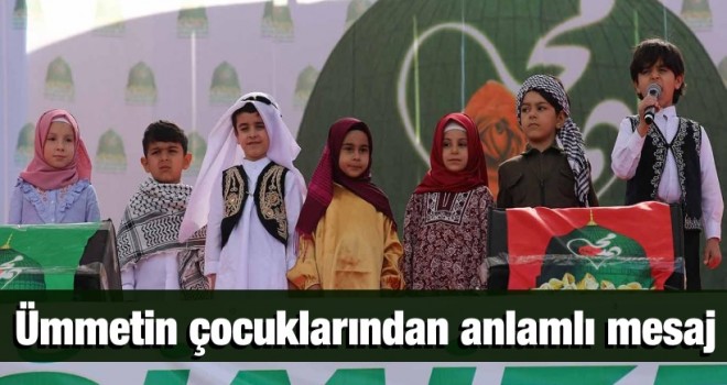 'Ümmetin çocukları'ndan mewlid etkinliğinde anlamlı mesaj