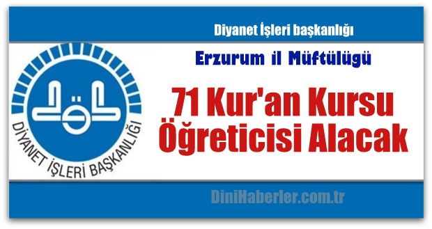 Geçici Kur\'an Kursu Öğreticisi Alımı Yapılacak