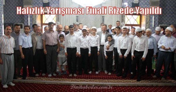 Hafızlık Yarışması Finali Rizede Yapıldı