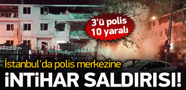 İstanbul'da polis merkezine bombalı saldırı