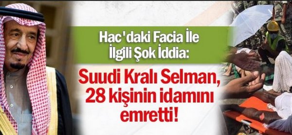 İzdihamdan sorumlu 28 kişiye idam