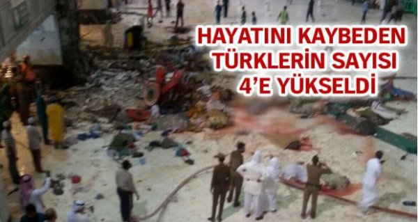 Kabe’deki kazada hayatını kaybeden Türk hacı adaylarının sayısı 4’e yükseldi…