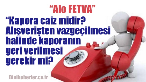 Kapora caiz midir? 