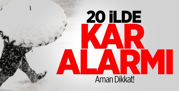 Kar Geliyor Hava Durumu Alarmı Verilen İller