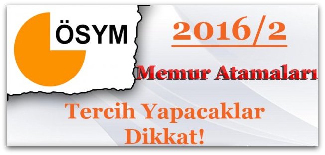 KPSS 2016/2 Tercihi Yapacak Adaylar Dikkat !