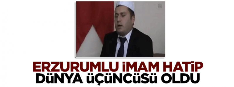 Kur\'an-ı Kerim Güzel Okuma\'da Dünya Üçüncüsü Erzurum\'dan