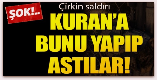 Kuran-ı yakıp kelepçeyle camiye astılar!