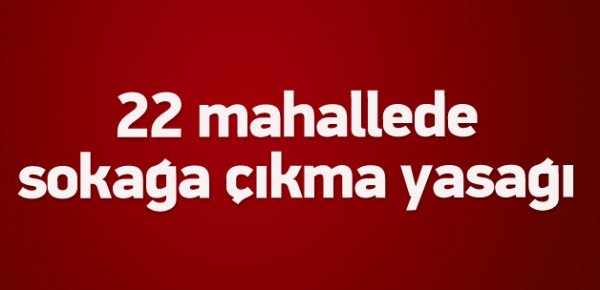 Lice ve Hani'de sokağa çıkma yasağı