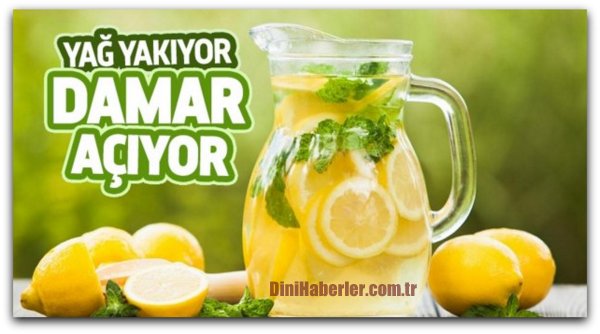 Limonlu su ile gelen sağlık