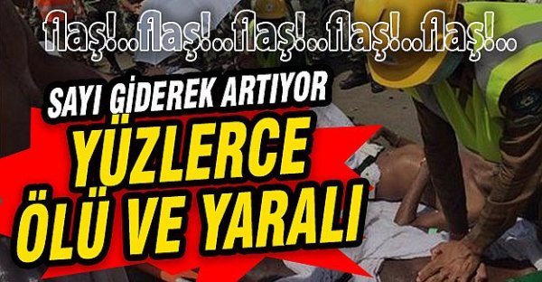 Mina'da izdiham, Yüzlerce ölü ve yaralı