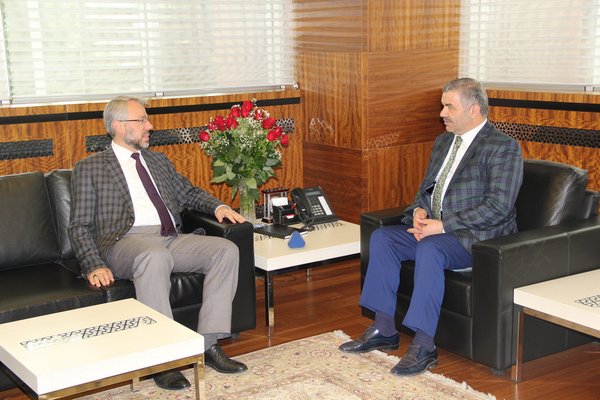 Müftü Güven\'den Belediye Başkanına Ziyaret