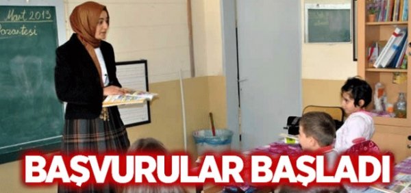 Öğretmen ataması için başvurular başladı