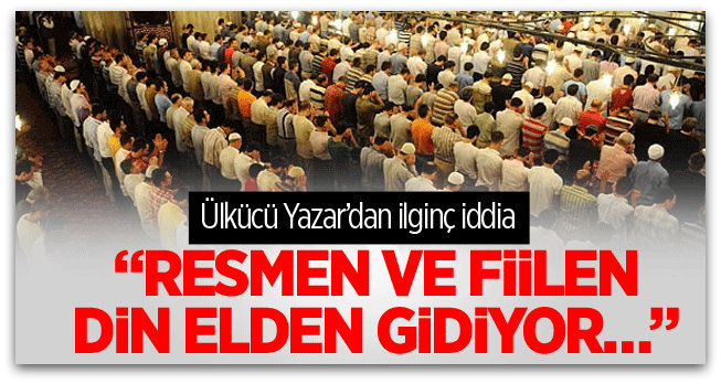 Ortadoğu yazarı, Din elden gidiyor