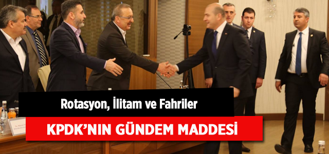 Rotasyon, İlitam ve Fahriler KPDK’nın Gündem Maddesi