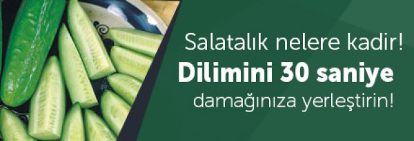 Salatalık nelere kadir! 30 saniye damağınıza koyun!