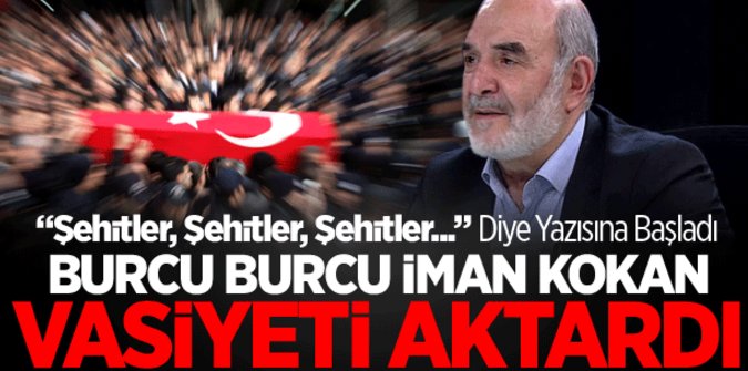 Şehitler için...