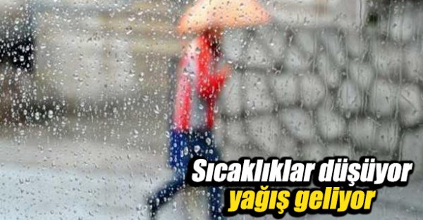 Sıcaklıklar 6 Derece Düşüyor, Yağış Geliyor