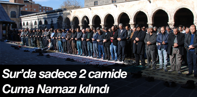 Sur\'da sadece 2 camide Cuma Namazı kılındı