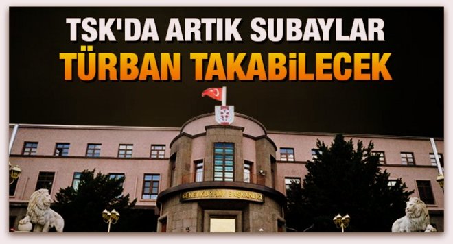 TSK\'da kadın subay ve astsubaylar başörtüsü takabilecek