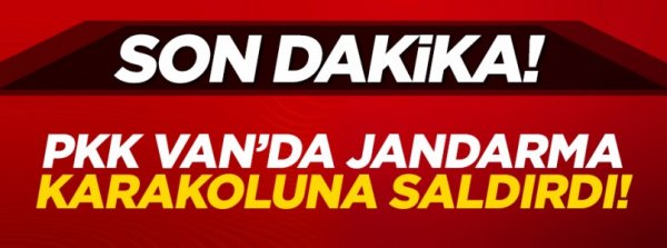 Van'da jandarma karakoluna saldırı!