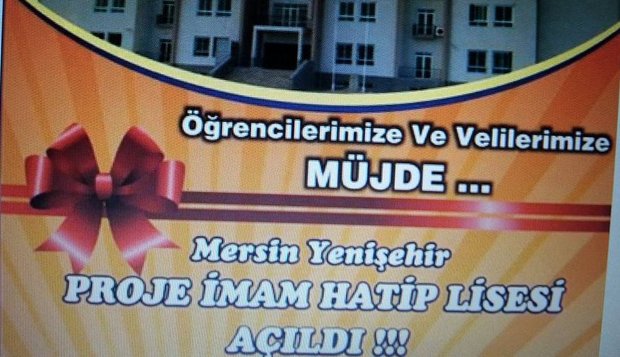 Yenişehir Proje İmam Hatip Lisesi Açılıyor