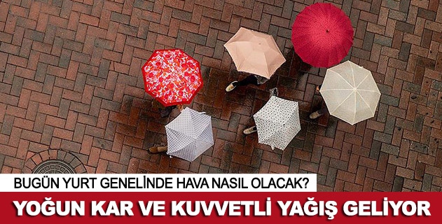 Yoğun kar ve kuvvetli yağış geliyor (Hava durumu)