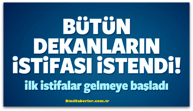 YÖK, 1577 dekanın istifasını istedi!
