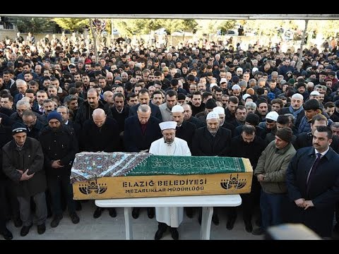 Cumhurbaşkanı Erdoğan, Elazığ'da cenaze törenine katıldı
